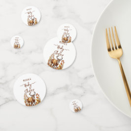 Fall Woodland Deer Baby Showballon Konfetti