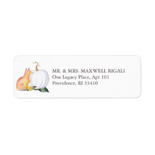 Fall Woodland Rücksendeadresse Umschlag Labels