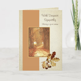 Fall Woods Watercolor Christlich Sympathiekarte Karte
