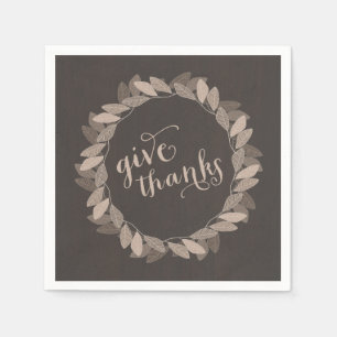 Fall Wreath   Erntedank Paper Napkins Serviette