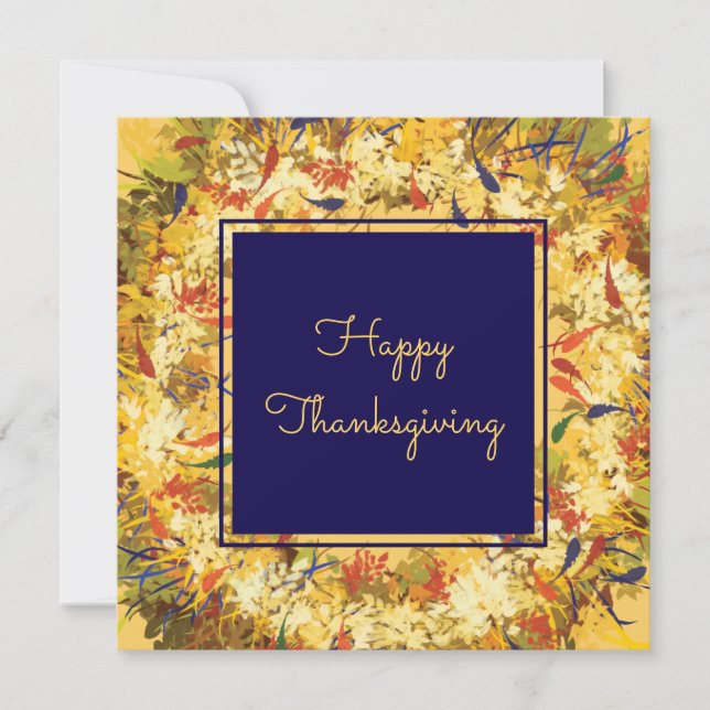 Fall Wreath Feiertagskarte (Vorderseite)