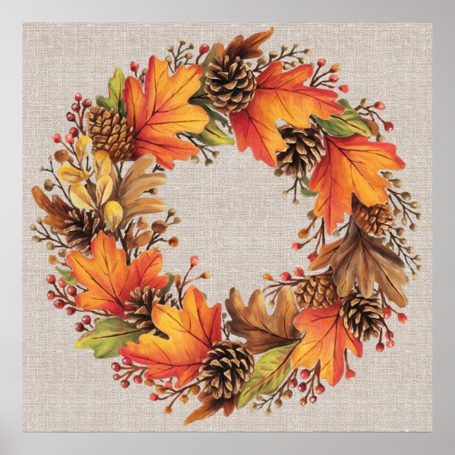 Fall Wreath Poster (Vorne)
