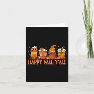 Fall Y'all Gnome Halloween Karte