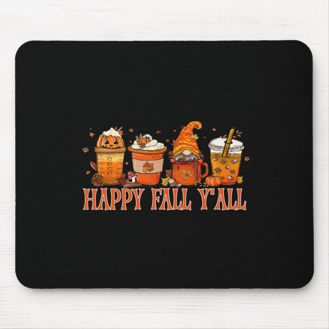 Fall Y'all Gnome Halloween Mousepad (Vorne)