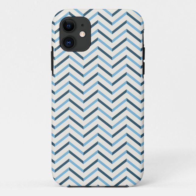 Fall Zickzack Blue iPhone 5/5S Case-Mate iPhone Hülle (Rückseite)
