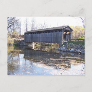 Fallasburg Covered Bridge Postcard Postkarte