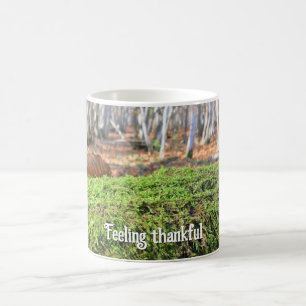 Fallbaum in Moss - Personalisierter Erntedank Kaffeetasse