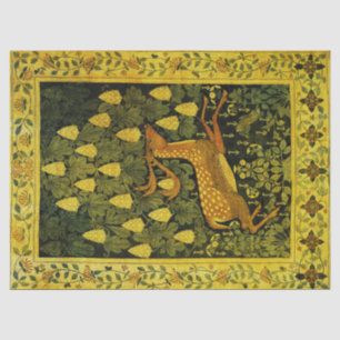 FALLDEINE, BLUME CHESTNUT-BAUM Gelb Seidenpapier