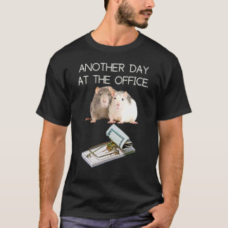 Falle Büro Humor Ratte Geld Mitarbeiter Rennen Man T-Shirt