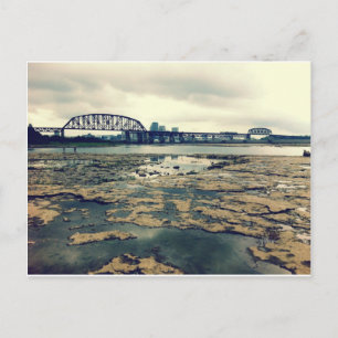 Fälle der Fossilienbetten von Ohio in der Abenddäm Postkarte