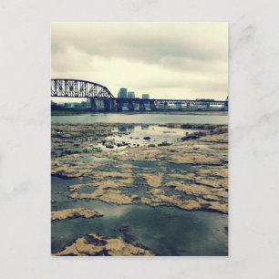 Fälle der Fossilienbetten von Ohio in der Abenddäm Postkarte