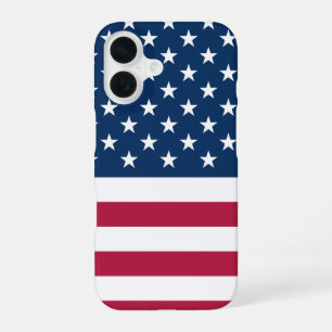 Fälle von amerikanischen Flaggen iPhone 16 Hülle