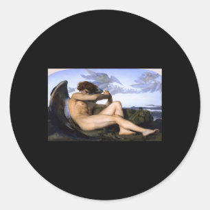 Fallen Angel Alexandre Cabanel Christlich Religiös Runder Aufkleber