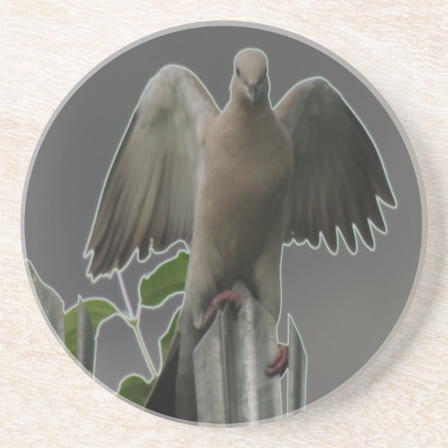 Fallen Angel Dove Untersetzer (Vorne)
