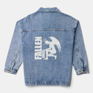 Fallen Angel Fallen Angel Sky Hell Angel Wings Jeansjacke