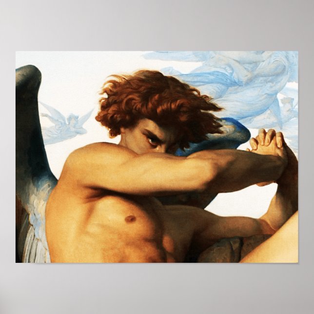 Fallen Angel Gemälde von Alexandre Cabanel Poster (Vorne)