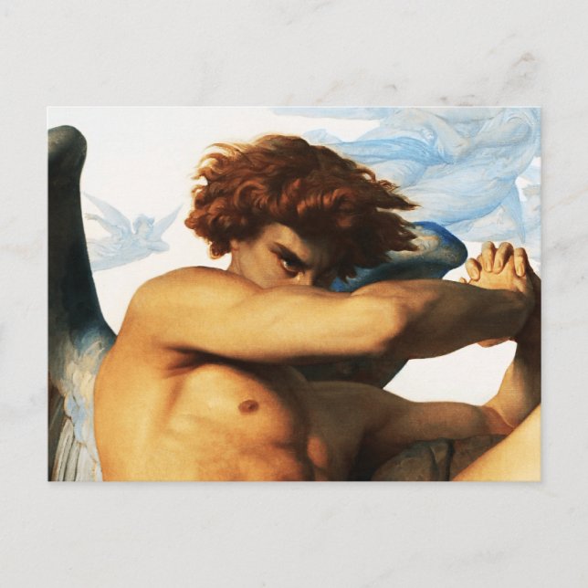 Fallen Angel Gemälde von Alexandre Cabanel Postkarte (Vorderseite)