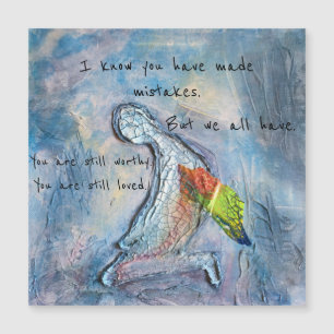 Fallen Angel Surreal Art Comfort Magnetkarte