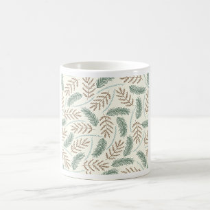 Fallen Fern Muster Kaffeetasse