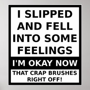 Fallen in einigen Gefühlen Funny Poster