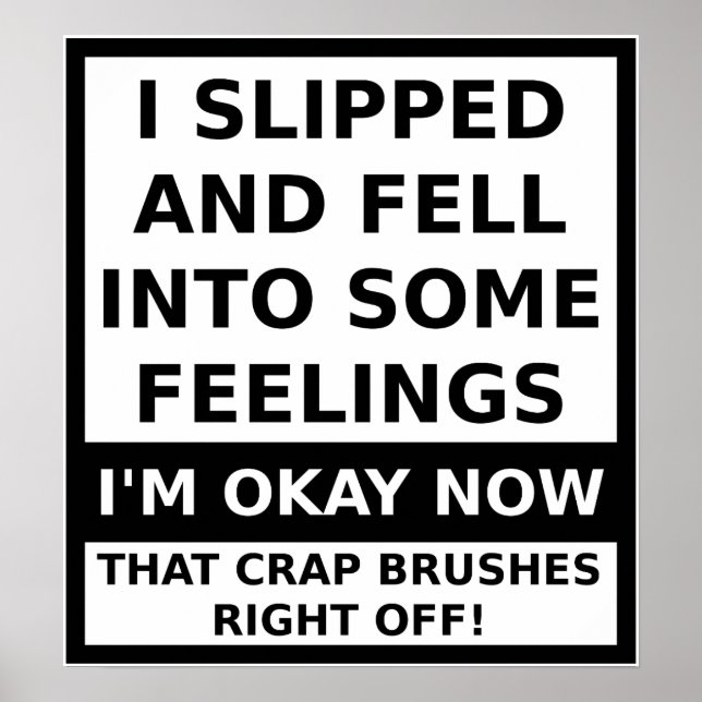 Fallen in einigen Gefühlen Funny Poster (Vorne)