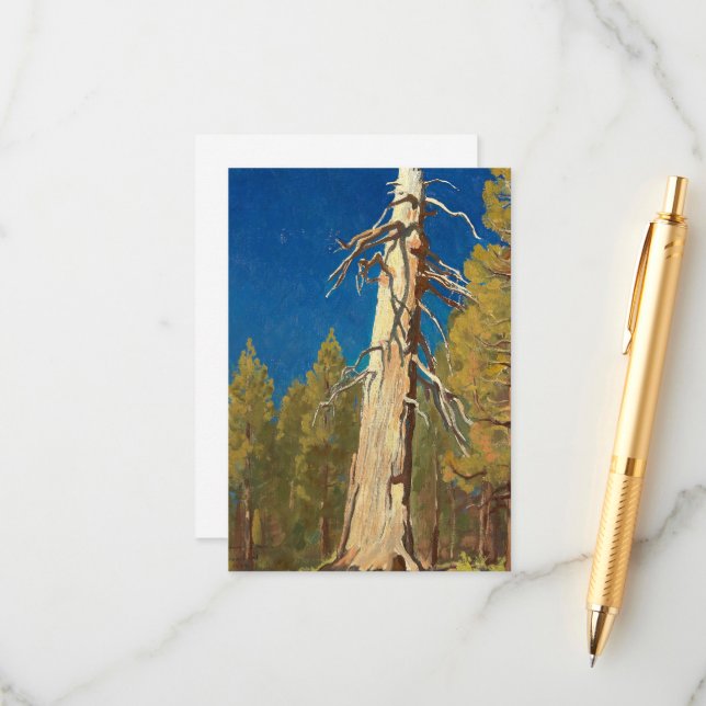 Fallen Leaf von Maynard Dixon Begleitkarte (Vorderseite/Rückseite Beispiel)