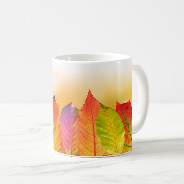 Fallen Leaves Kaffeetasse (VorderseiteRechts)