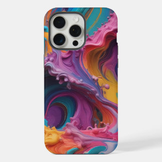 Fallen Sie durch Stil auf: Auffälliges Abstrakt iPhone 15 Pro Max Hülle