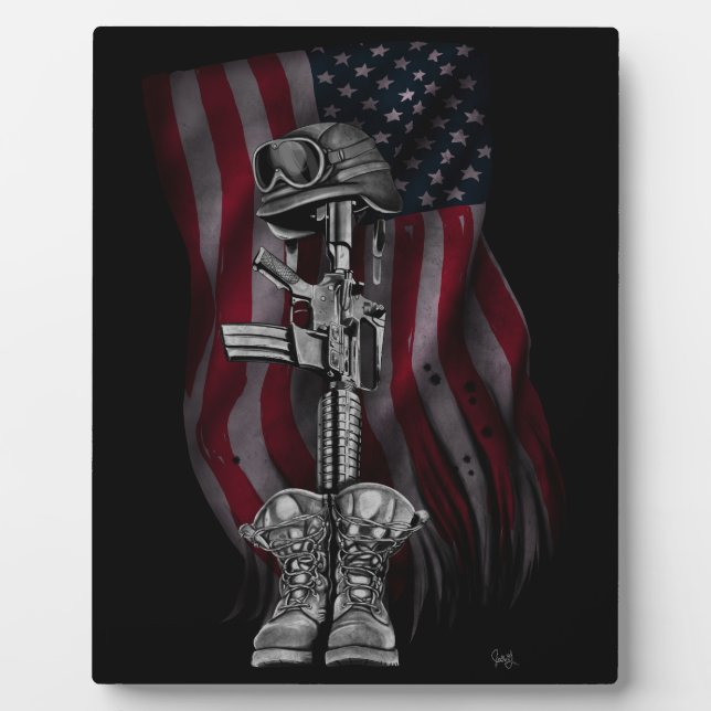 Fallen Soldier Easel Fotoplatte (Vorderseite)