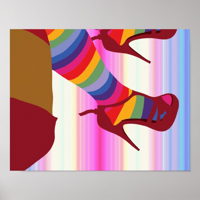 Fallend... (Braune Haut) Poster (Vorne)