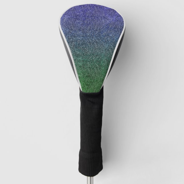 Fallend Forest Nightfall Glitzer Gradient Golf Headcover (Vorderseite)