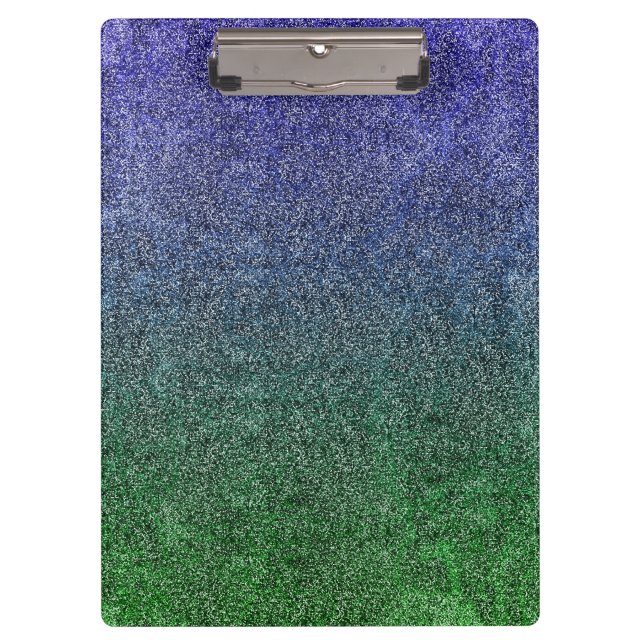 Fallend Forest Nightfall Glitzer Gradient Klemmbrett (Vorderseite)