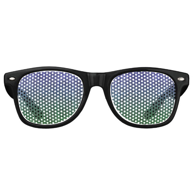 Fallend Forest Nightfall Glitzer Gradient Partybrille (Vorderseite)