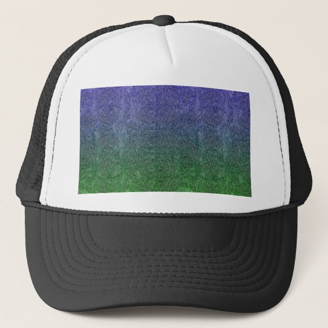 Fallend Forest Nightfall Glitzer Gradient Truckerkappe (Vorderseite)