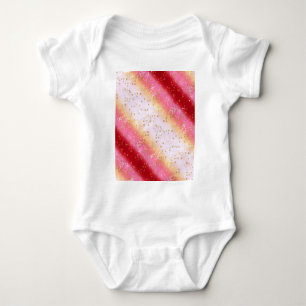 Fallend Pink Sakura Sunrise Baby Strampler
