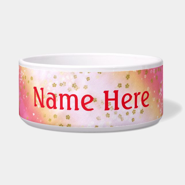 Fallend Pink Sakura Sunrise Napf (Vorderseite)