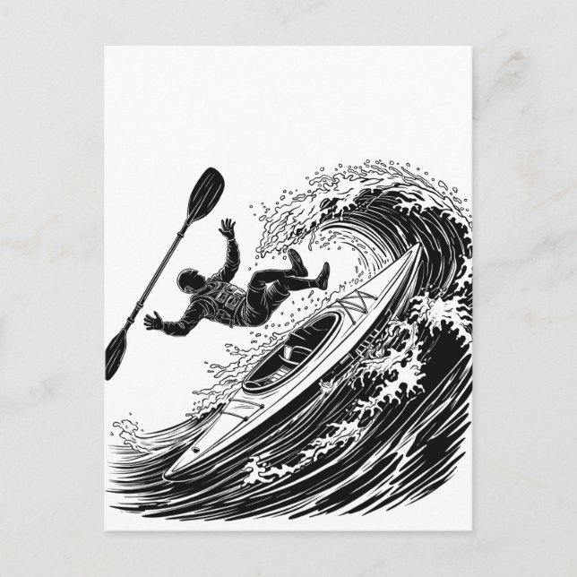 Fallend Postkarte (Vorderseite)