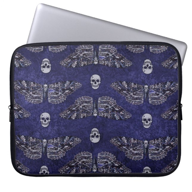 Fallend Totschlucht Moth and Skulls Laptopschutzhülle (Vorderseite)