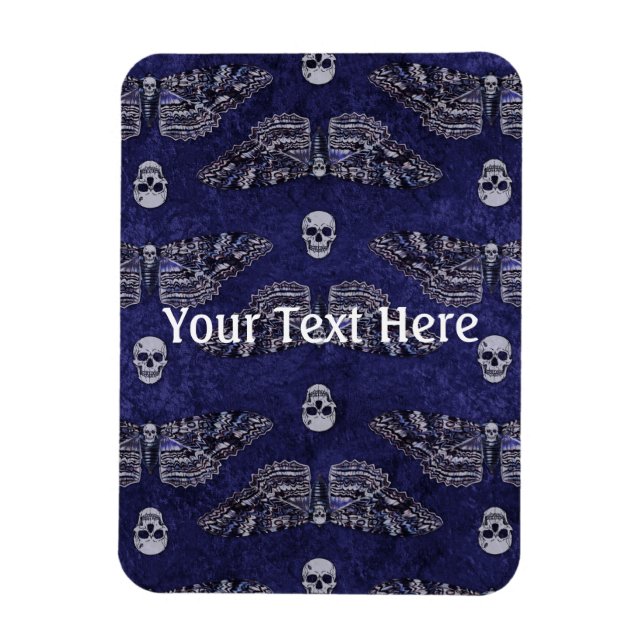 Fallend Totschlucht Moth and Skulls Magnet (Vertikal)