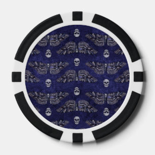 Fallend Totschlucht Moth and Skulls Pokerchips