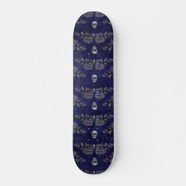 Fallend Totschlucht Moth and Skulls Skateboard (Vorne)
