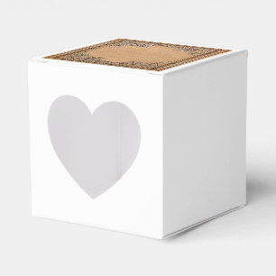 Fallende alte Knüpfarbeit Sepia Paper Geschenkschachtel