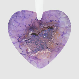 Fallende Amethyst-Geode Ornament