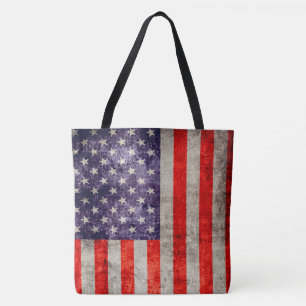 Fallende antike amerikanische Flagge