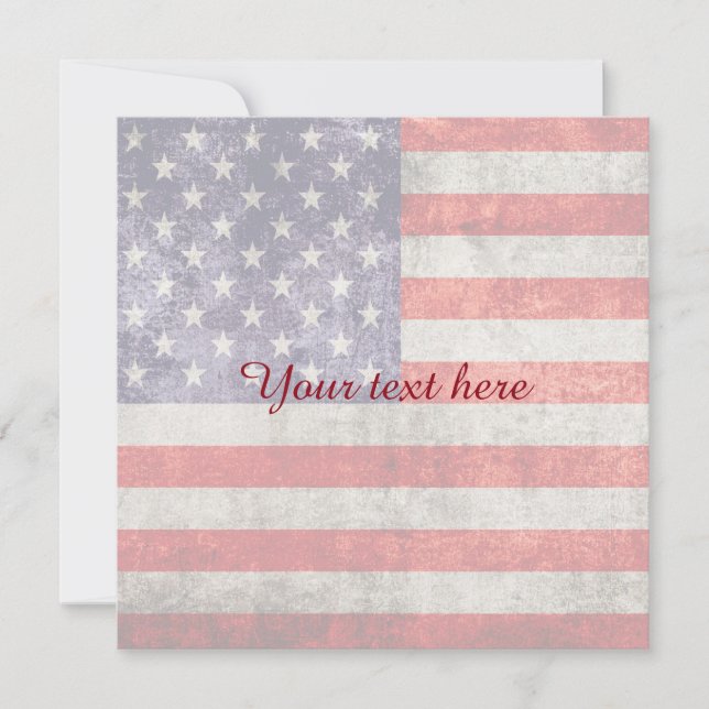 Fallende antike amerikanische Flagge (Vorderseite)
