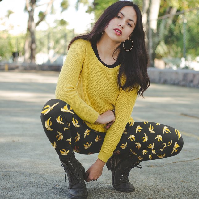 Fallende Bananen-Leggings - Spaß Leggings (Von Creator hochgeladen)