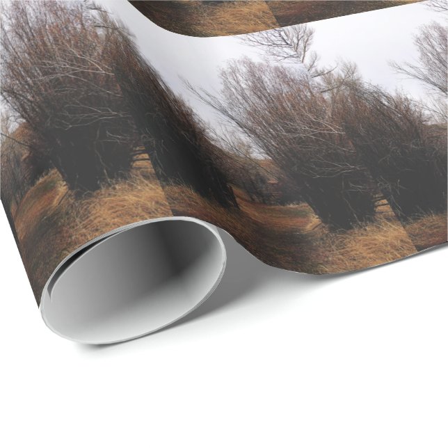 Fallende Bannacküberwucherung Geschenkpapier (Rolleneckpunkt)