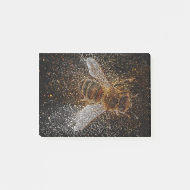 Fallende Bienen sind magisch Post-it Klebezettel (Vorderseite)