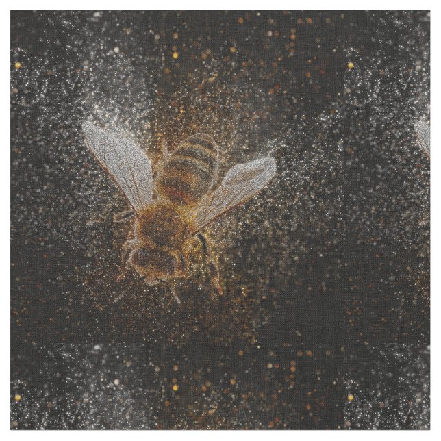 Fallende Bienen sind magisch Stoff (Nahaufnahme)