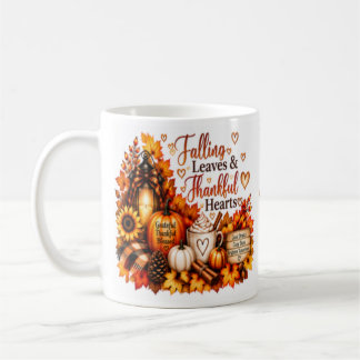 Fallende Blätter & Dankbare Herzen | Cozy Herbst-T Kaffeetasse